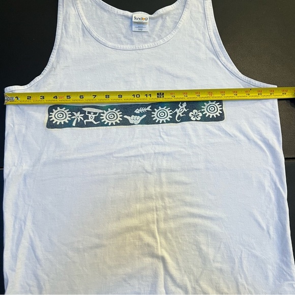 Vintage 90s Sundog Waikiki Beach Tank Top Men’s L Hawaiian Surf Y2K Style - Picture 5 of 7